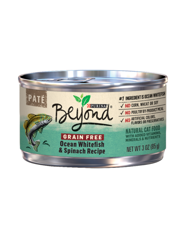 Purina Beyond Grain Free Ocean Whitefish & Spinach Recipe Paté Wet Cat Food