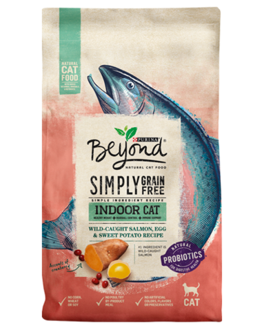 Purina Beyond Simply Grain Free Wild-Caught Salmon, Egg & Sweet Potato Recipe Dry Cat Food
