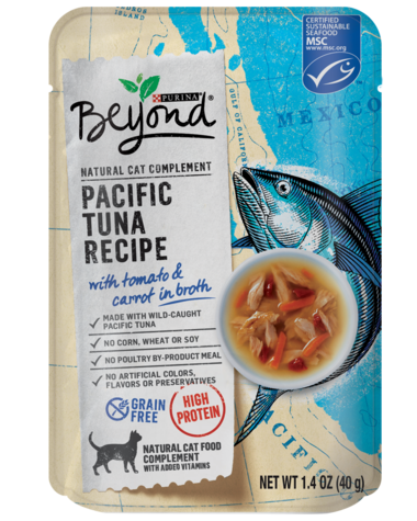Purina Beyond Pacific Tuna Recipe With Tomato & Carrot In Broth Cat Treat