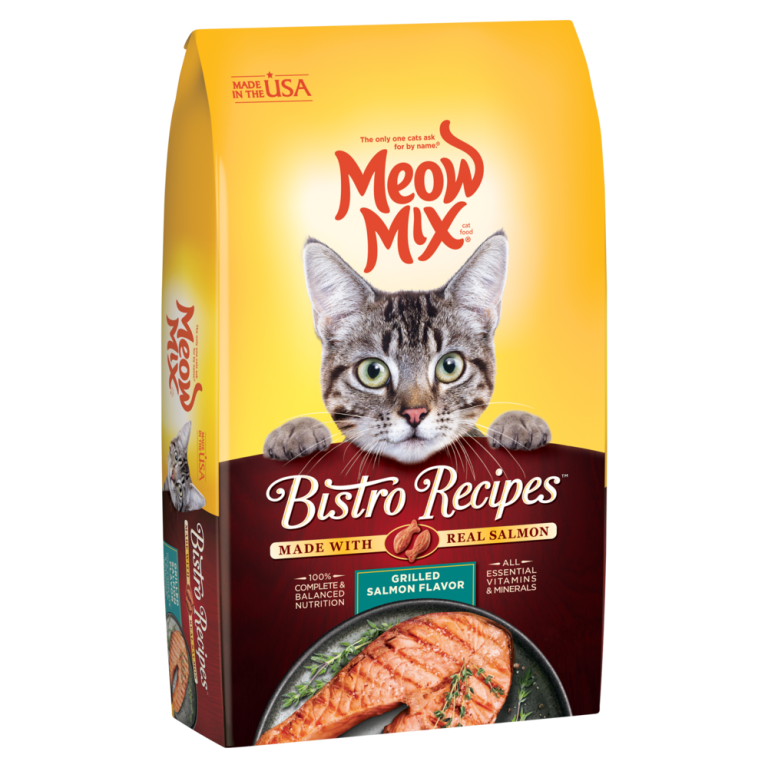 Meow Mix Bistro Recipes Grilled Salmon Flavor Dry Cat Food