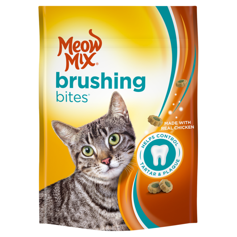Meow Mix Brushing Bites Real Chicken Dental Cat Treats