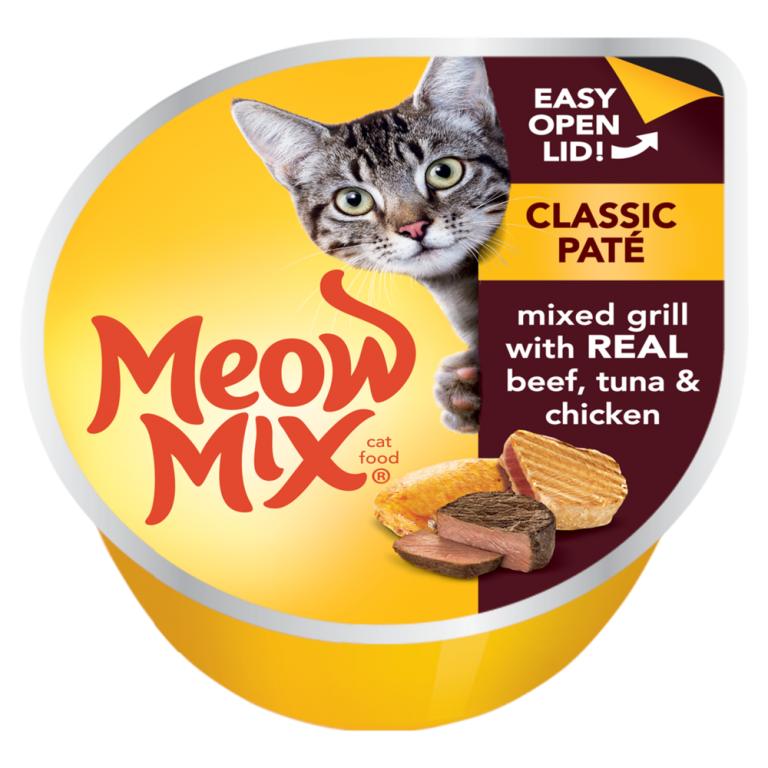 Meow Mix Classic Paté Real Beef, Tuna & Chicken Wet Cat Food
