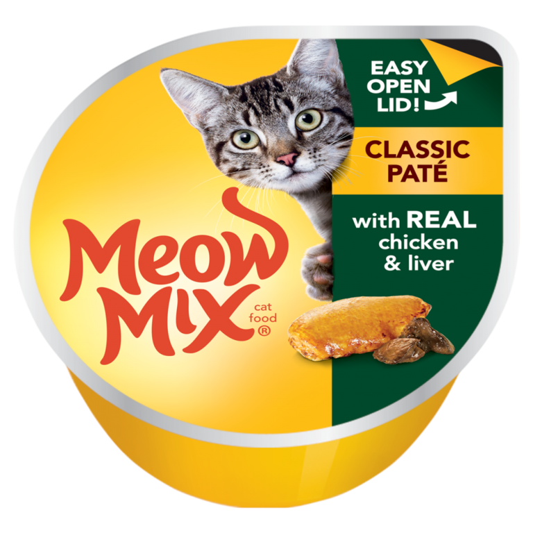 Meow Mix Classic Paté Real Chicken & Liver Wet Cat Food
