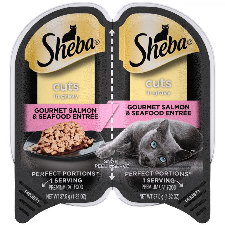 Sheba Cuts in Gravy Gourmet Salmon & Seafood Entrée Wet Cat Food
