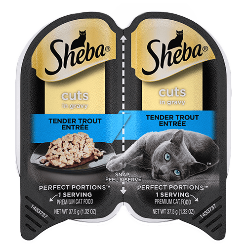 Sheba Cuts in Gravy Tender Trout Entrée Wet Cat Food