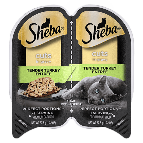 Sheba Cuts in Gravy Tender Turkey Entrée Wet Cat Food