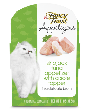 Fancy Feast Appetizers Skipjack Tuna With A Sole Topper In Broth Wet Cat Food