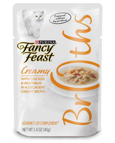Fancy Feast Broths Creamy With Chicken & Vegetables Wet Cat Food
