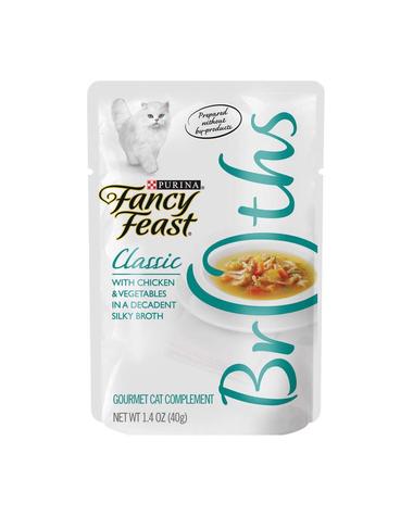Fancy Feast Broths Classic With Chicken & Vegetables Wet Cat Food