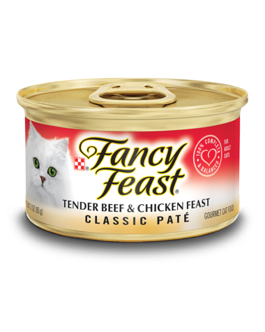 Fancy Feast Classic Paté Tender Beef & Chicken Feast Wet Cat Food