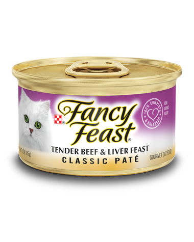 Fancy Feast Classic Paté Tender Beef & Liver Feast Wet Cat Food