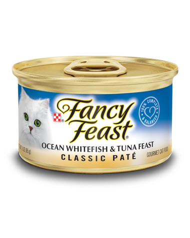 Fancy Feast Classic Paté Ocean Whitefish & Tuna Feast Wet Cat Food