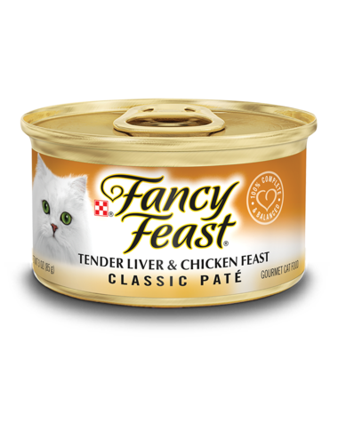 Fancy Feast Classic Paté Tender Liver & Chicken Feast Wet Cat Food