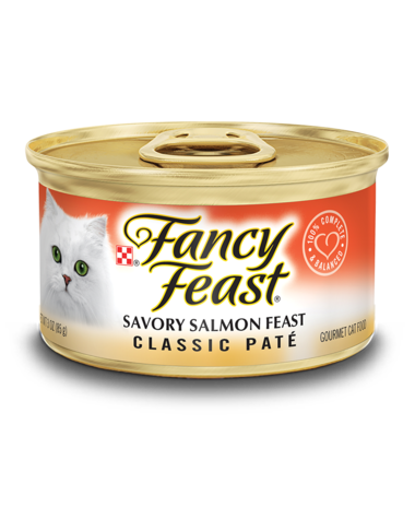 Fancy Feast Classic Paté Savory Salmon Feast Wet Cat Food