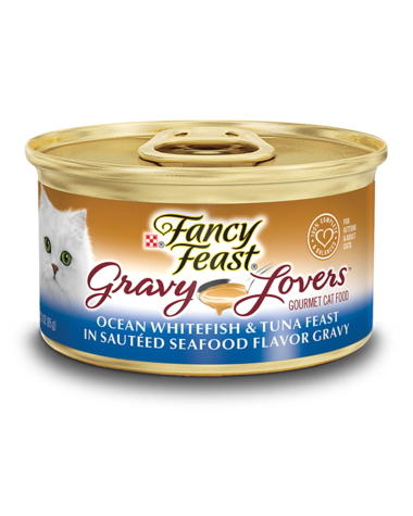 Fancy Feast Gravy Lovers Ocean Whitefish & Tuna Feast In Sautéed Seafood Flavor Gravy Wet Cat Food