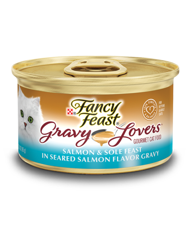 Fancy Feast Gravy Lovers Salmon & Sole Feast In Seared Salmon Flavor Gravy Wet Cat Food