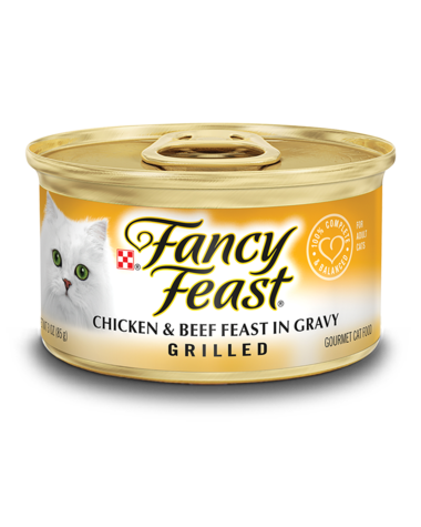Fancy Feast Grilled Chicken & Beef Feast In Gravy Wet Cat Food