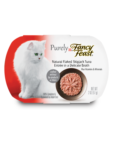 Fancy Feast Purely Natural Flaked Skipjack Tuna Entrée In Broth Wet Cat Food