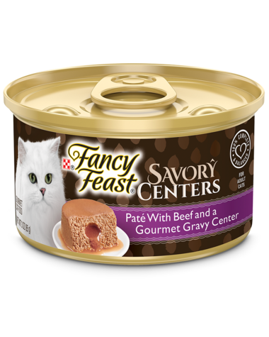Fancy Feast Savory Centers Beef Paté & Gourmet Gravy Wet Cat Food