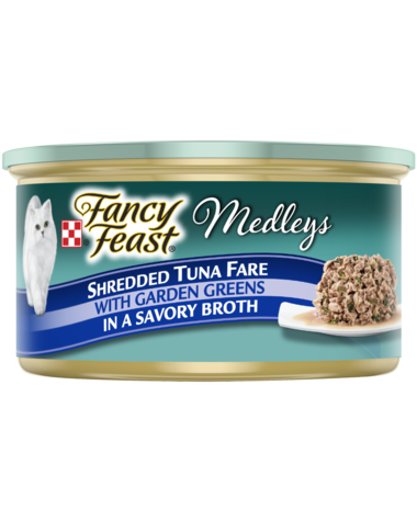 Fancy Feast Medleys Shredded Tuna Fare With Garden Greens In Broth Wet Cat Food