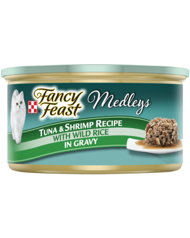 Fancy Feast Medleys Tuna & Shrimp Recipe With Wild Rice In Gravy Wet Cat Food