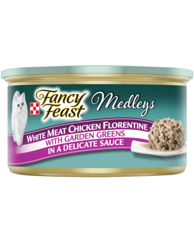 Fancy Feast Medleys White Meat Chicken Florentine With Garden Greens In Sauce Wet Cat Food