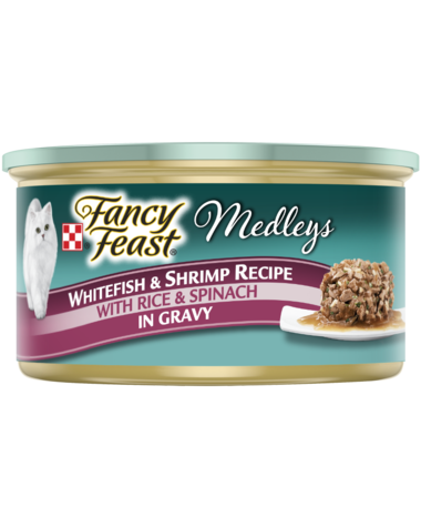 Fancy Feast Medleys Whitefish & Shrimp Recipe With Rice & Spinach In Gravy Wet Cat Food
