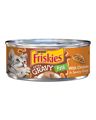Friskies Extra Gravy Chicken Paté In Savory Gravy Wet Cat Food