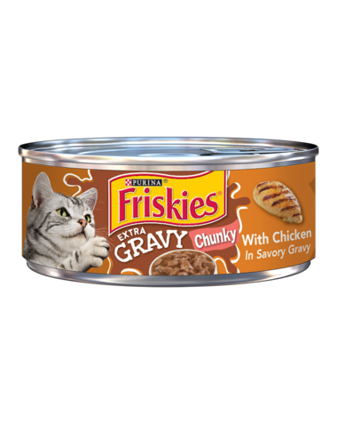 Friskies Extra Gravy Chunky Chicken In Savory Gravy Wet Cat Food