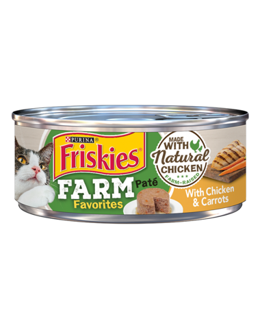 Friskies Farm Favorites Chicken & Carrots Paté Wet Cat Food