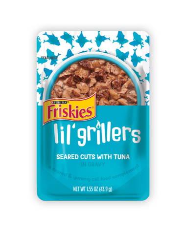 Friskies Lil’ Grillers Seared Cuts With Tuna In Gravy Wet Cat Food