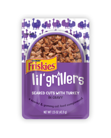Friskies Lil’ Grillers Seared Cuts With Turkey In Gravy Wet Cat Food