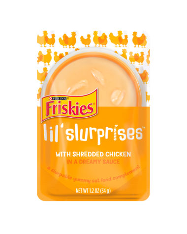 Friskies Lil’ Slurprises Shredded Chicken In Sauce Wet Cat Food