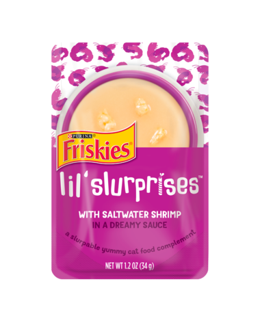 Friskies Lil’ Slurprises Saltwater Shrimp In Sauce Wet Cat Food