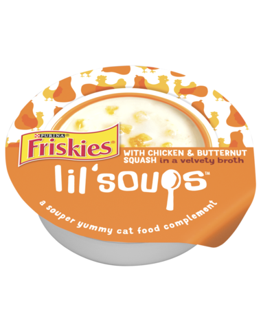 Friskies Lil’ Soups Chicken & Butternut Squash In Broth Wet Cat Food