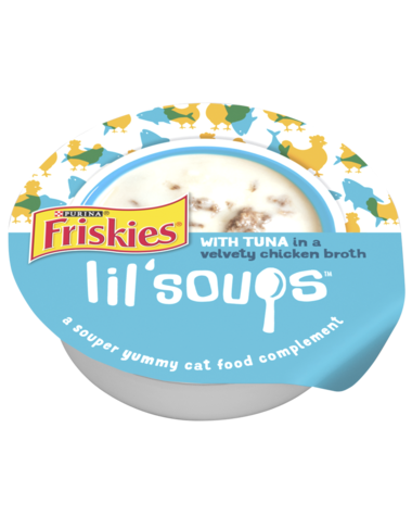 Friskies Lil’ Soups Tuna In Chicken Broth Wet Cat Food