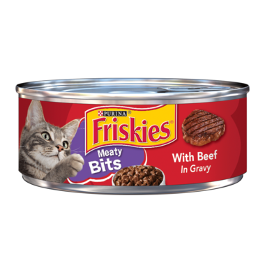 Friskies Meaty Bits Beef In Gravy Wet Cat Food