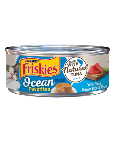 Friskies Ocean Favorites Tuna, Brown Rice & Peas Paté Wet Cat Food