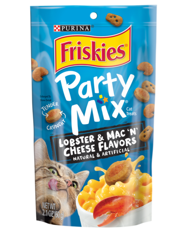 Friskies Party Mix Lobster & Mac ‘N’ Cheese Crunchy Cat Treats