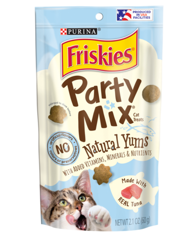 Friskies Party Mix Natural Yums Real Tuna Cat Treats