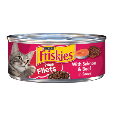 Friskies Prime Filets Salmon & Beef In Sauce Wet Cat Food