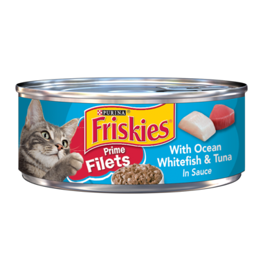 Friskies Prime Filets Ocean Whitefish & Tuna In Sauce Wet Cat Food