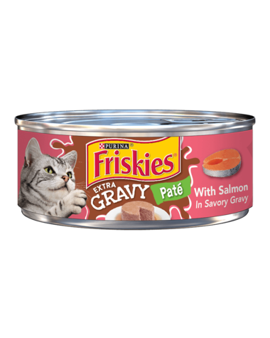 Friskies Extra Gravy Salmon Paté In Gravy Wet Cat Food