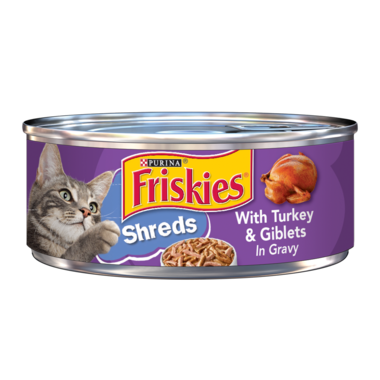 Friskies Shreds Turkey & Giblets In Gravy Wet Cat Food