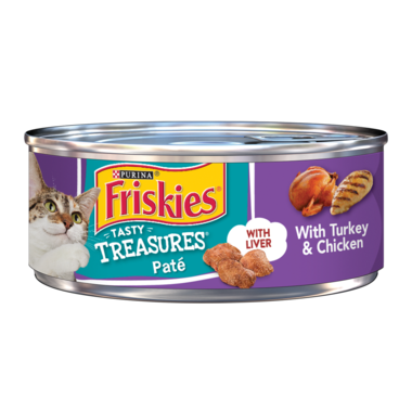 Friskies Tasty Treasures Turkey & Chicken Paté With Liver Wet Cat Food