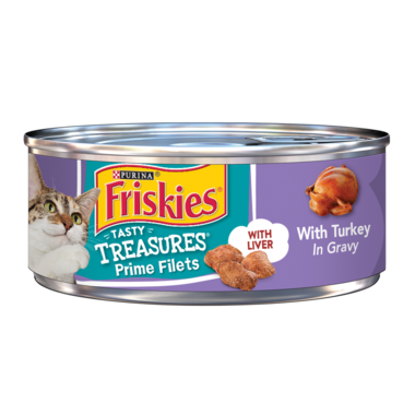 Friskies Tasty Treasures Prime Filets Turkey In Gravy With Liver Wet Cat Food