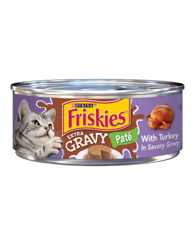 Friskies Extra Gravy Turkey Paté In Gravy Wet Cat Food