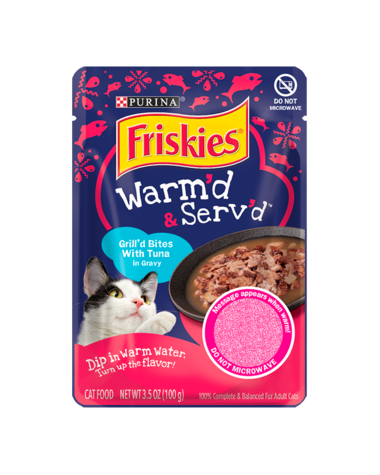 Friskies Warm’d & Serv’d Grill’d Bites Tuna In Gravy Wet Cat Food