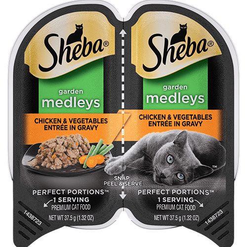 Sheba Garden Medleys Chicken & Vegetables Entrée In Gravy Wet Cat Food