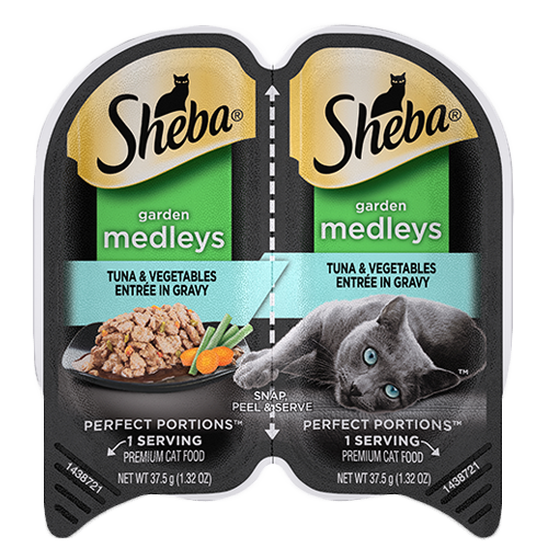 Sheba Garden Medleys Tuna & Vegetables Entrée In Gravy Wet Cat Food